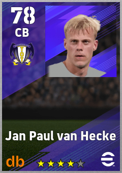 Jan Paul van Hecke eFootball player card