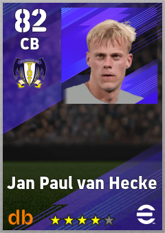 Jan Paul van Hecke — CB, OVR 82, MAX 82