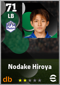 Nodake Hiroya — LB, OVR 71, MAX 71