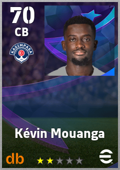 Kévin Mouanga — CB, OVR 70, MAX 70