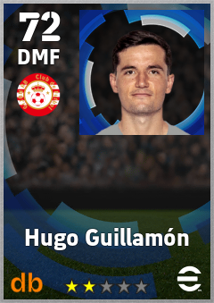 Hugo Guillamón — DMF, OVR 72, MAX 72