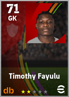 Timothy Fayulu eFootball player card