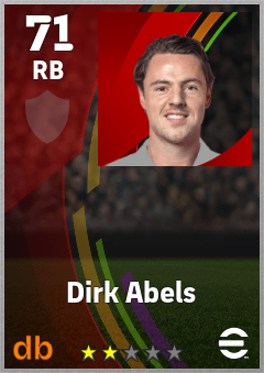 Dirk Abels eFootball player card