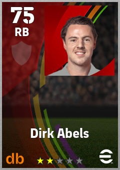 Dirk Abels — RB, OVR 75, MAX 75