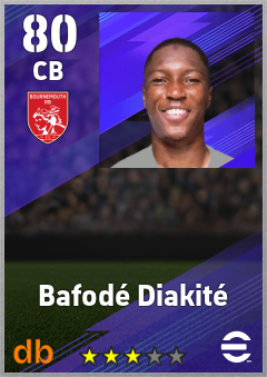 Bafodé Diakité — CB, OVR 80, MAX 80
