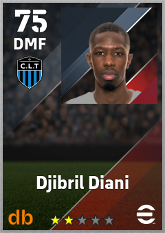 Djibril Diani — DMF, OVR 75, MAX 75