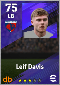 Leif Davis — LB, OVR 75, MAX 75