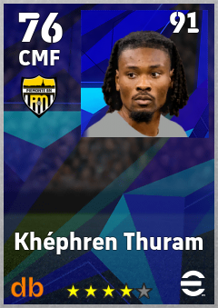 Khéphren Thuram eFootball player card