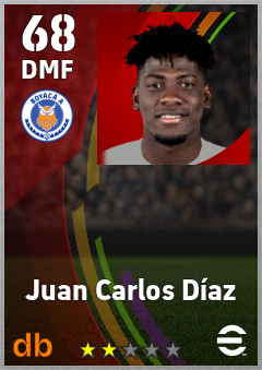 Juan Carlos Díaz — DMF, OVR 68, MAX 68