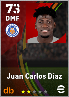 Juan Carlos Díaz — DMF, OVR 73, MAX 73
