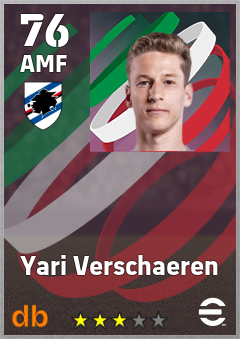 Yari Verschaeren — AMF, OVR 76, MAX 76