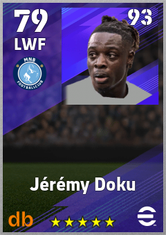 Jérémy Doku eFootball player card