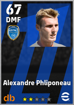 Alexandre Phliponeau — DMF, OVR 67, MAX 67