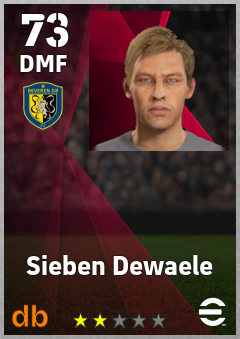 Sieben Dewaele — DMF, OVR 73, MAX 73