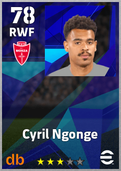 Cyril Ngonge — RWF, OVR 78, MAX 78