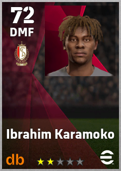 Ibrahim Karamoko — DMF, OVR 72, MAX 72