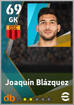 Joaquín Blázquez — GK, OVR 69, MAX 69