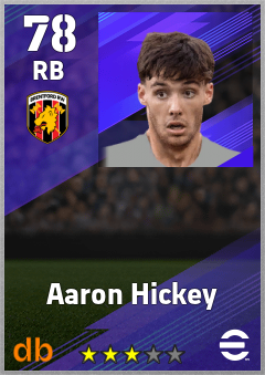 Aaron Hickey — RB, OVR 78, MAX 78