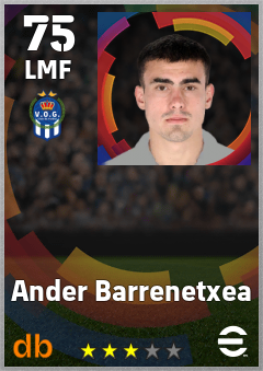 Ander Barrenetxea eFootball player card