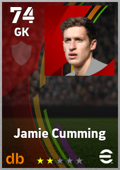 Jamie Cumming — GK, OVR 74, MAX 74