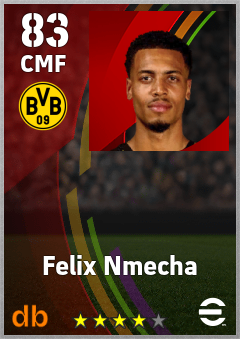 Felix Nmecha — CMF, OVR 83, MAX 83