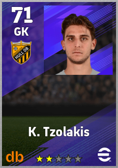 K. Tzolakis — GK, OVR 71, MAX 71