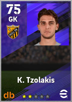 K. Tzolakis — GK, OVR 75, MAX 75