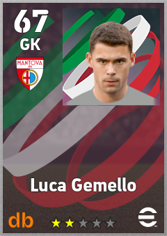 Luca Gemello — GK, OVR 67, MAX 67
