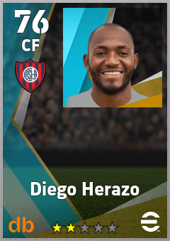 Diego Herazo — CF, OVR 76, MAX 76