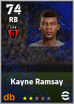 Kayne Ramsay — RB, OVR 74, MAX 74