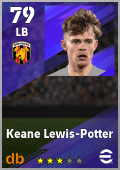 Keane Lewis-Potter eFootball player card