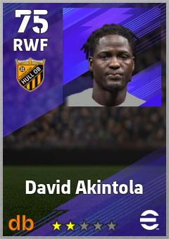 David Akintola — RWF, OVR 75, MAX 75