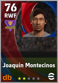 Joaquín Montecinos — RWF, OVR 76, MAX 76