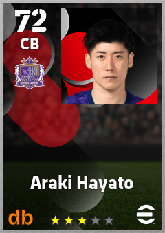 Araki Hayato eFootball player card