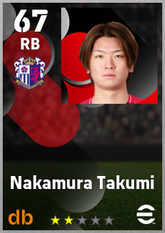 Nakamura Takumi — RB, OVR 67, MAX 67