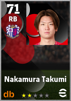 Nakamura Takumi — RB, OVR 71, MAX 71