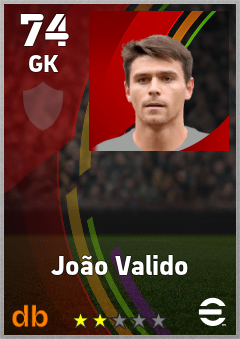 João Valido — GK, OVR 74, MAX 74