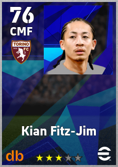 Kian Fitz-Jim — CMF, OVR 76, MAX 76
