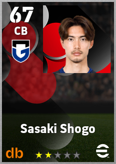 Sasaki Shogo eFootball player card