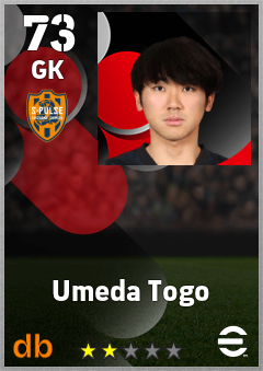 Umeda Togo — GK, OVR 73, MAX 73