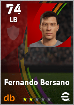 Fernando Bersano — LB, OVR 74, MAX 74