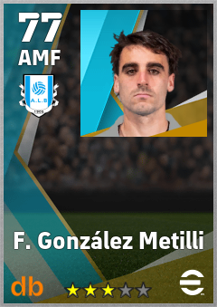 F. González Metilli — AMF, OVR 77, MAX 77