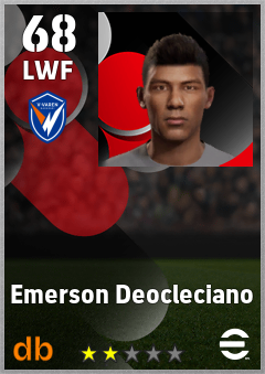 Emerson Deocleciano — LWF, OVR 68, MAX 68
