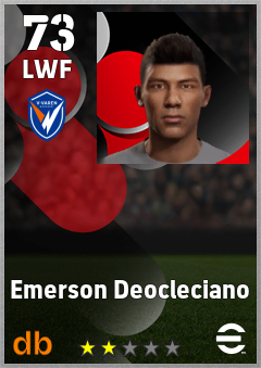 Emerson Deocleciano — LWF, OVR 73, MAX 73