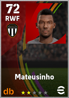 Mateusinho — RWF, OVR 72, MAX 72