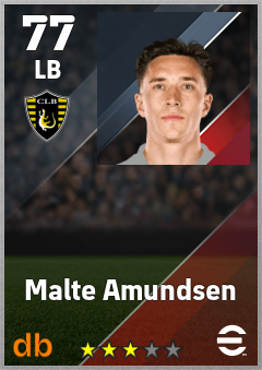 Malte Amundsen — LB, OVR 77, MAX 77