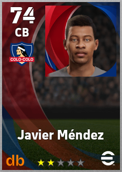 Javier Méndez — CB, OVR 74, MAX 74