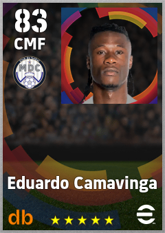 Eduardo Camavinga — CMF, OVR 83, MAX 91