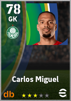 Carlos Miguel — GK, OVR 78, MAX 78