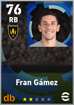Fran Gámez — RB, OVR 76, MAX 76